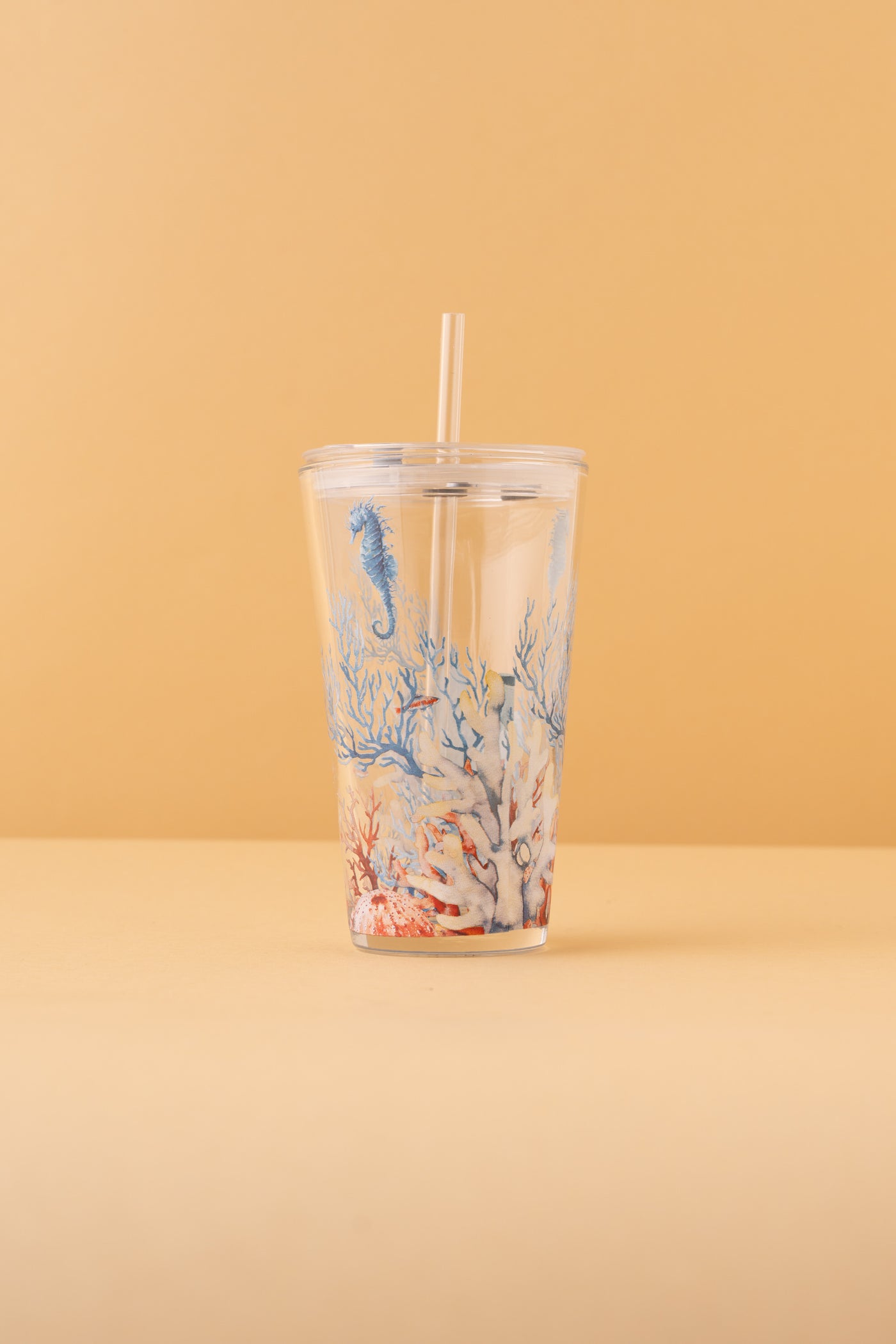 B21 Glass Mug With Lid + Straw