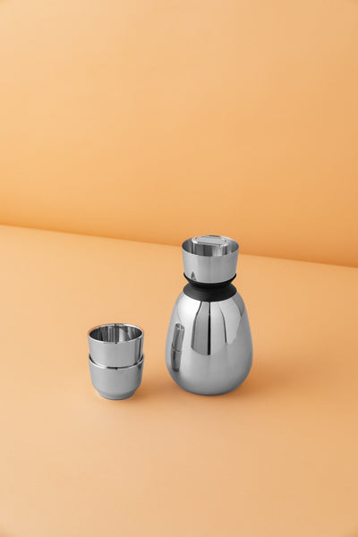 Steel Bottle with 2 cups