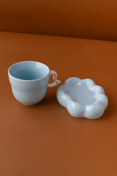 TP1 Ceramic Mug with Saucer