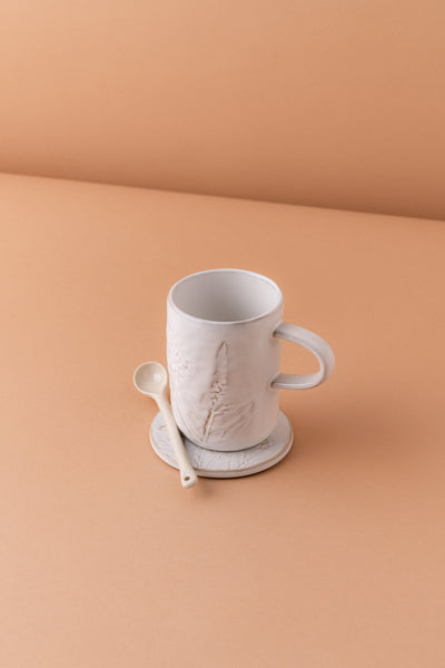 L20 Ceramic Cup W Saucer + Spoon