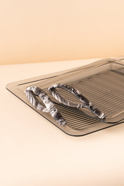 طقم صواني اكريليك 2 ذهبي GF6 