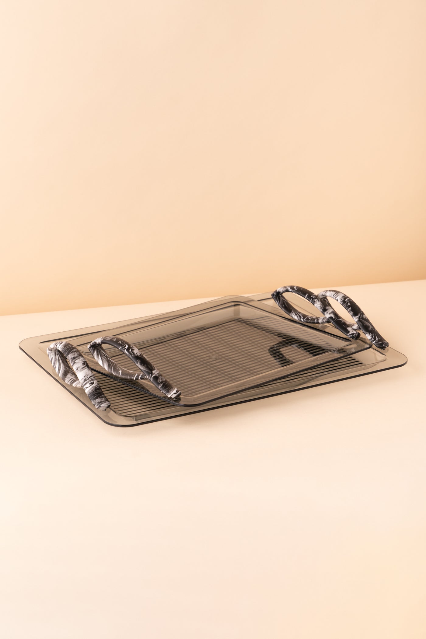 طقم صواني اكريليك 2 ذهبي GF6 