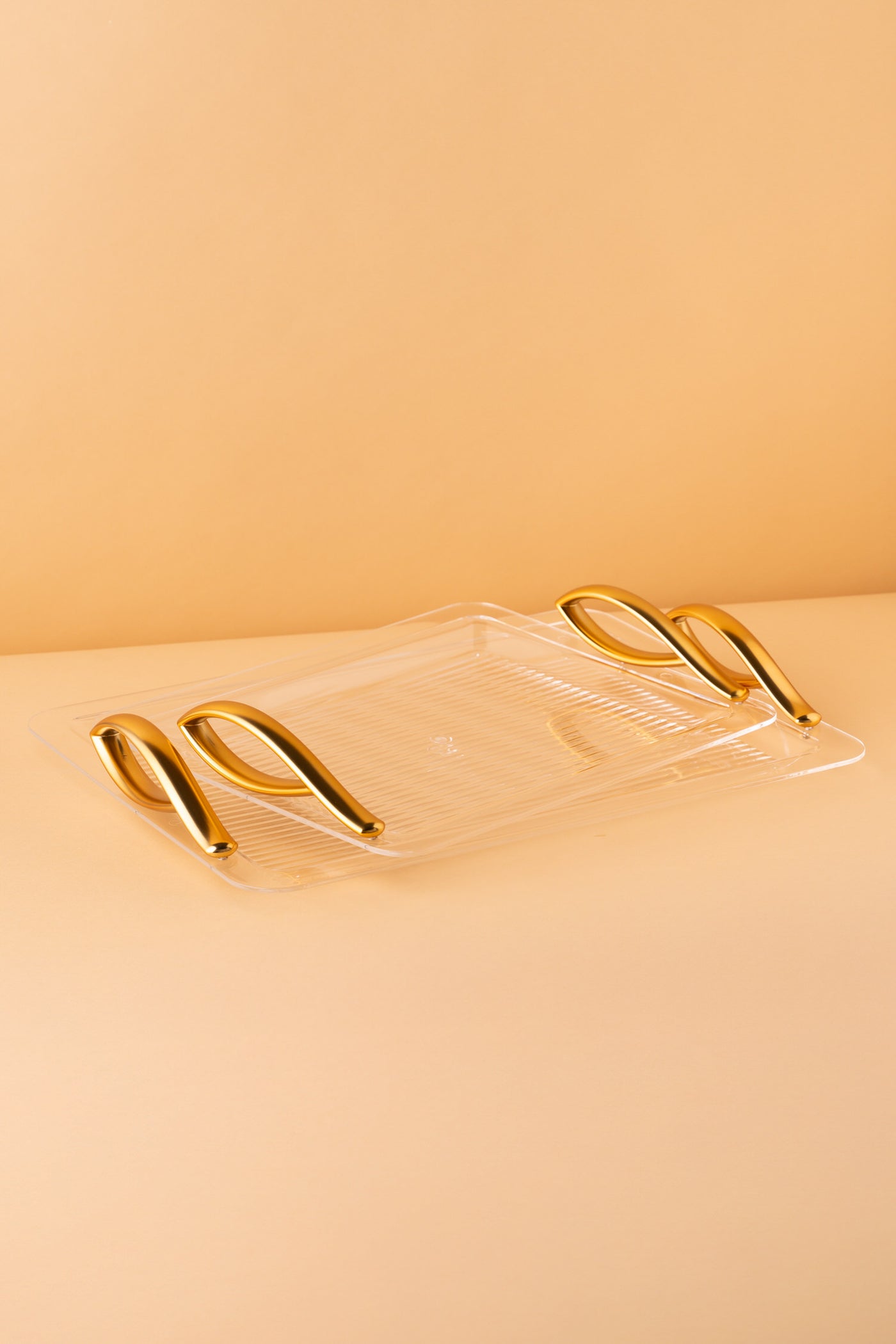 طقم صواني اكريليك 2 ذهبي GF6 