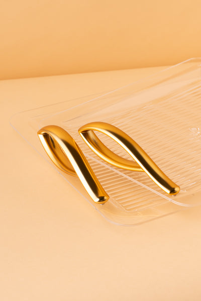 طقم صواني اكريليك 2 ذهبي GF6 