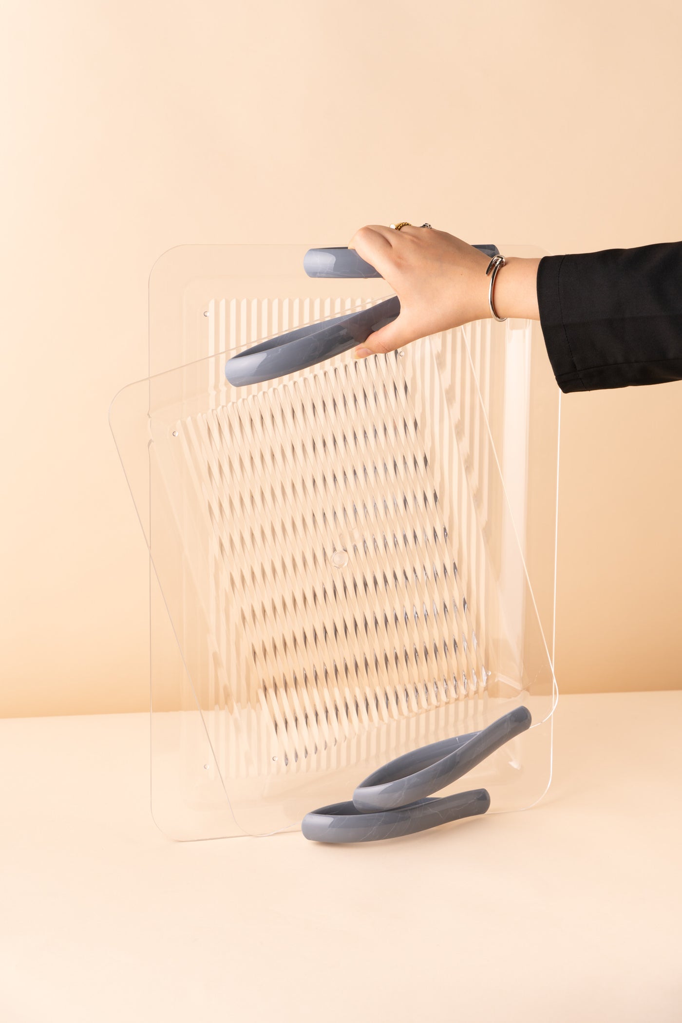 طقم صواني اكريليك 2 ذهبي GF6 