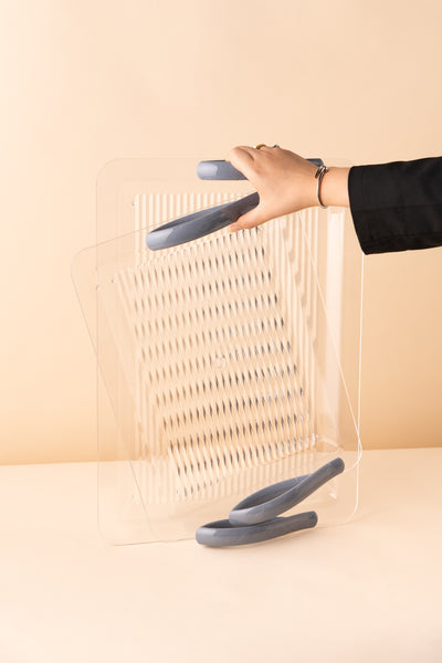 طقم صواني اكريليك 2 ذهبي GF6 