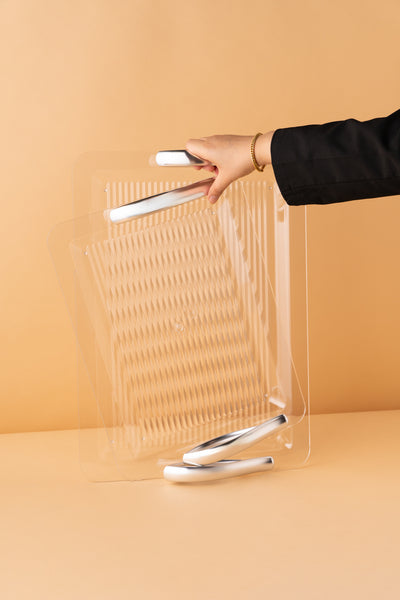 طقم صواني اكريليك 2 ذهبي GF6 