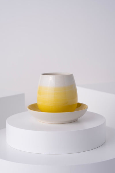 L7 Ceramic Cup With Saucer