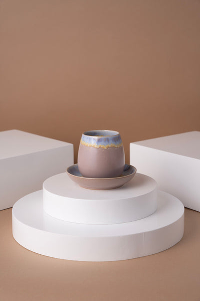 L8 Ceramic Cup With Saucer
