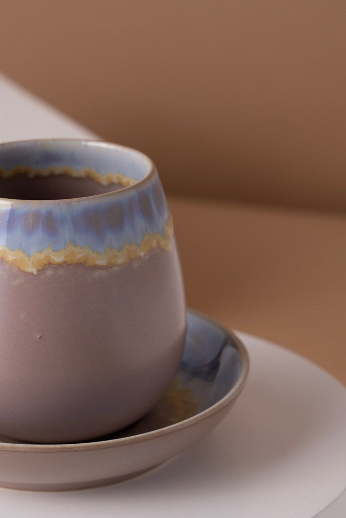 L8 Ceramic Cup With Saucer
