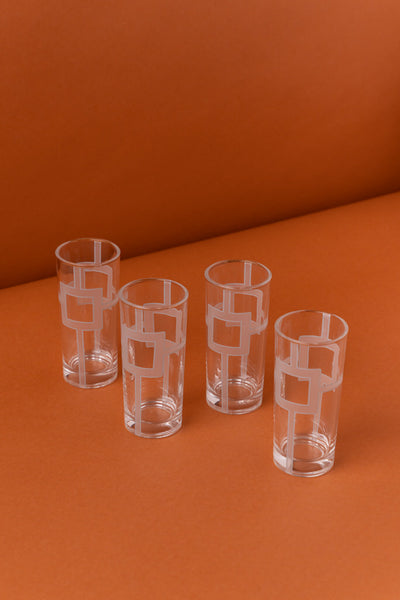 KL6 Glass Cups Set 4 Pcs