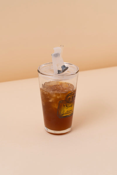 B10 Glass Mug With Lid + Straw