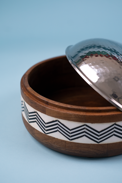 ND2 Wooden Bowl + Steel lid