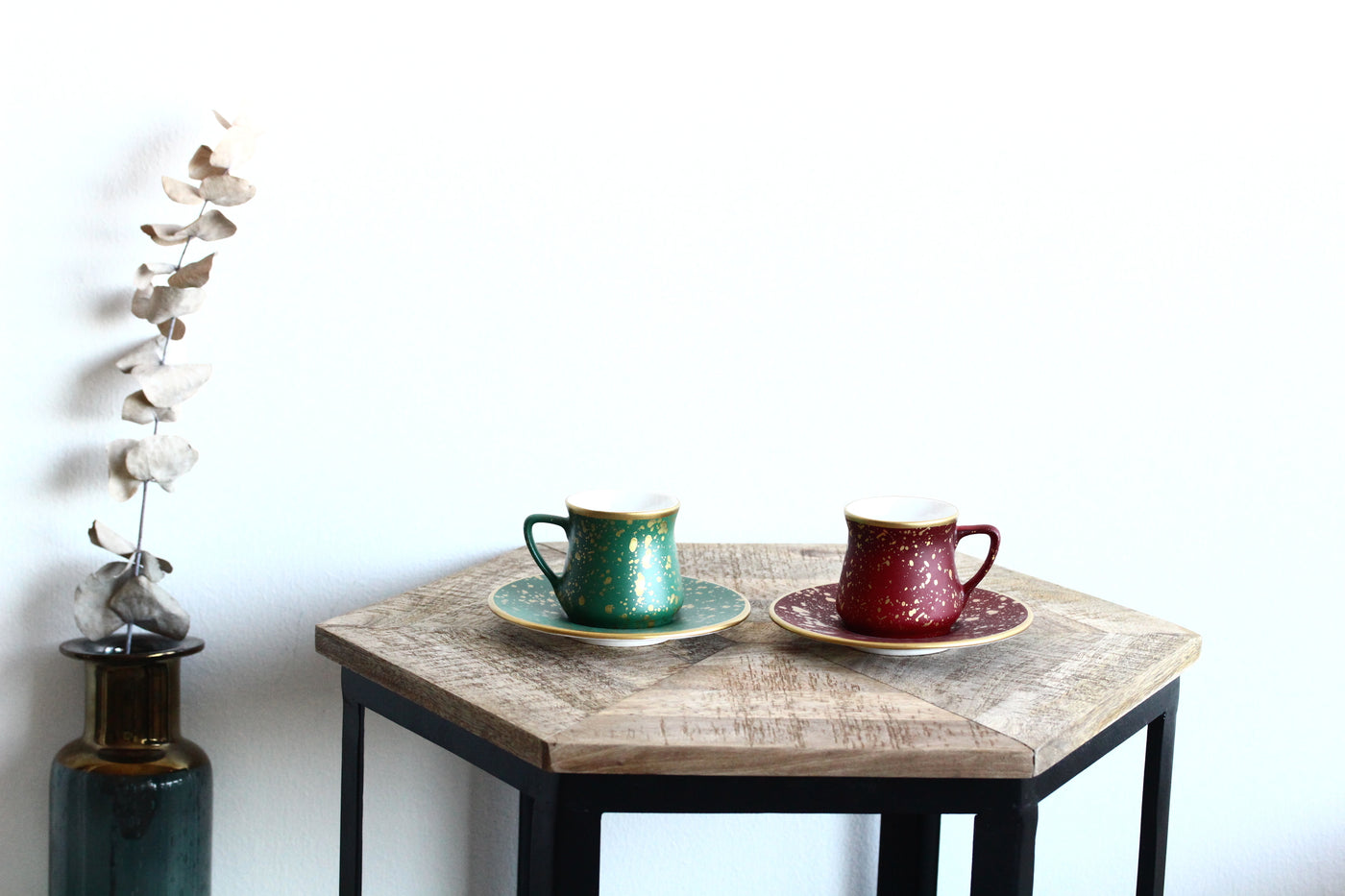 Glore 1 Turkish Coffee Set 2 Pcs - Dotted