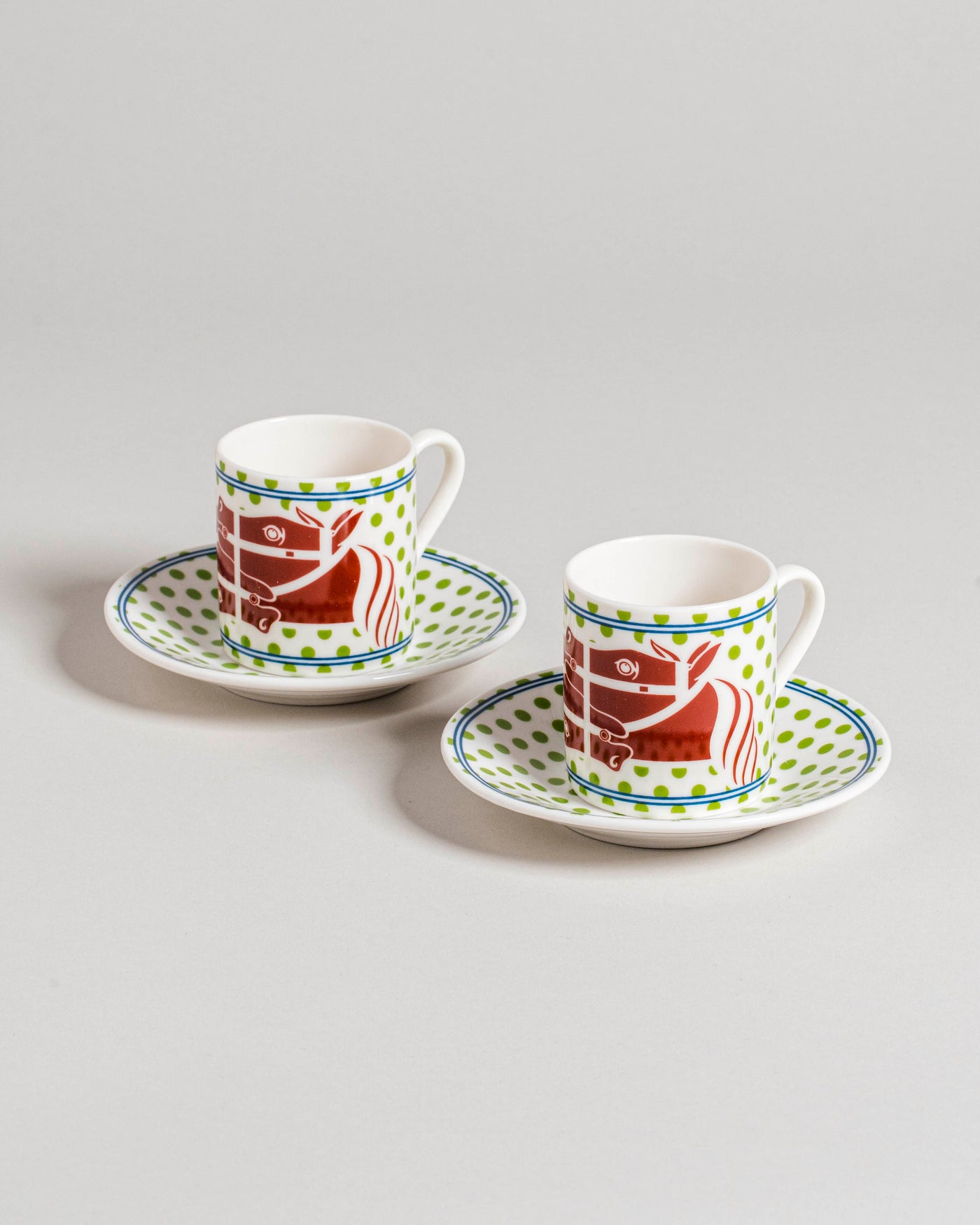 H26 Coffee Cups Set 2 Pcs Red