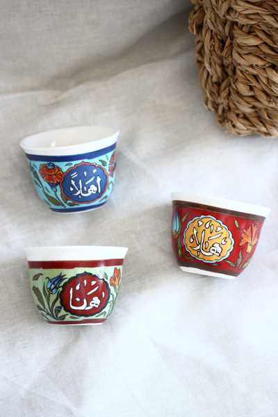 KL5 Arabic Gawa Cups Set 6 Pcs