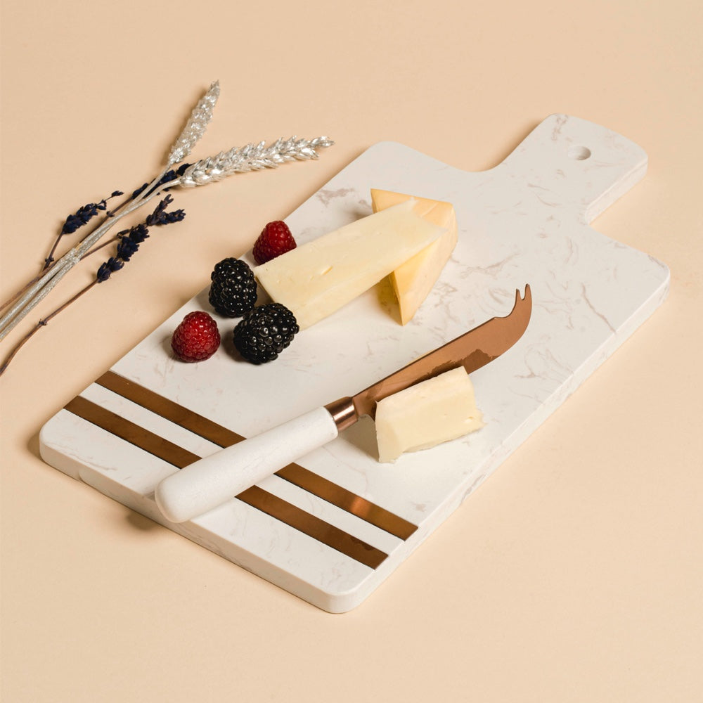 LV7 Cheese Knife W/ Marble Cutboard