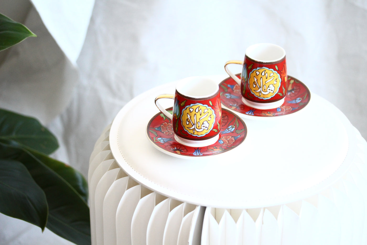 KL 23 Coffee Cups Set 2 Pcs Red