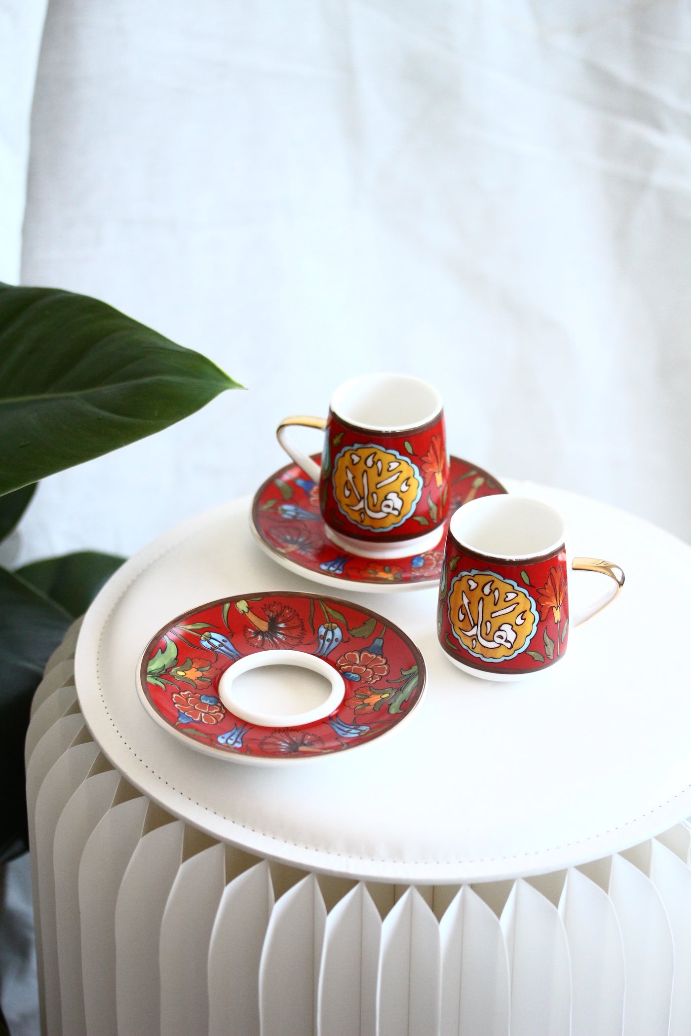 KL 23 Coffee Cups Set 2 Pcs Red