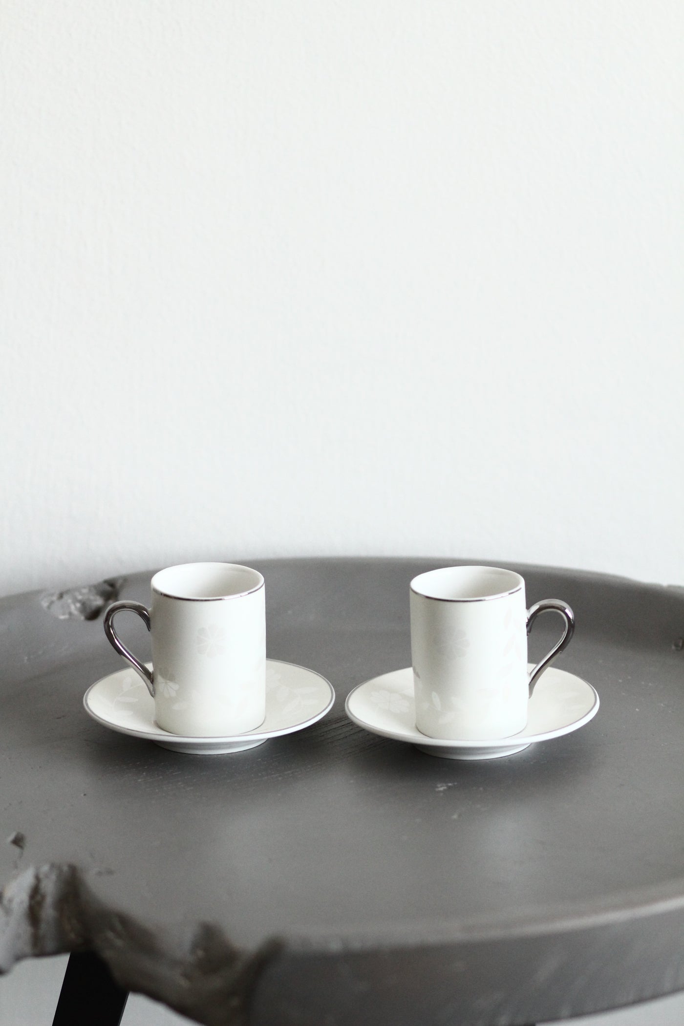 KL29 Coffee Cups Set 2 Pcs White