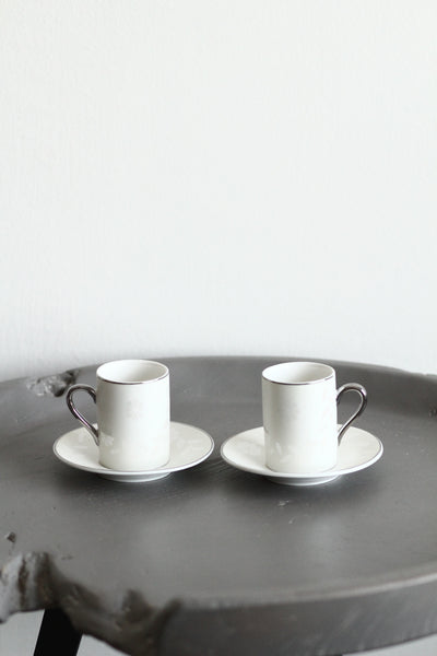 KL29 Coffee Cups Set 2 Pcs White