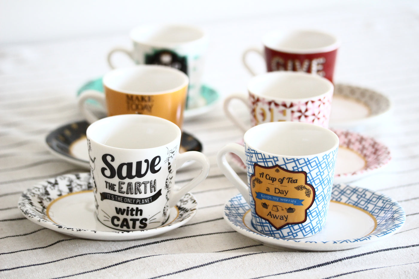 Cat Coffee Set 6 Pcs